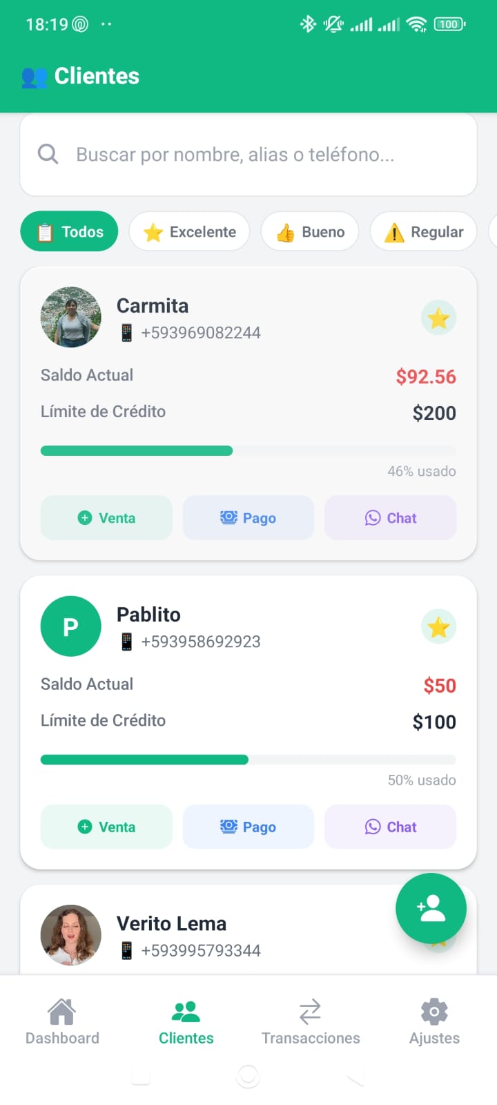 Gestión de Clientes